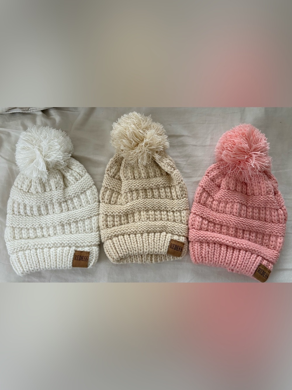 Baby Girl Knit Pom Beanie